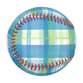Madras Kariert Green und Blue Baseball (Vorderseite Links)