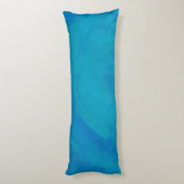 Madras Kariert Green und Blue Seitenschläferkissen (Rückseite (Vertikal))