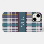 Madras Kariert Phone Case (Rückseite (Horizontal))