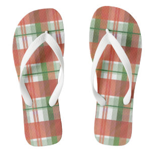 Madras Karierte Weihnachten Badesandalen
