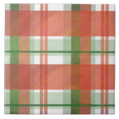 Madras Karierte Weihnachten Fliese (Vorderseite)