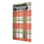 Madras Karierte Weihnachten Mini Klemmbrett (Gewinkelt2)