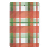 Madras Karierte Weihnachten Mini Klemmbrett (Rückseite)