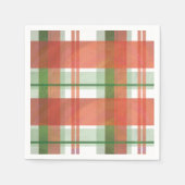 Madras Karierte Weihnachten Serviette (Vorderseite)