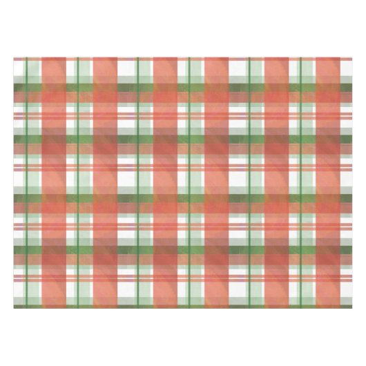 Madras Karierte Weihnachten Tischdecke (Vorderseite (Horizontal))