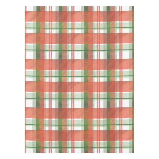 Madras Karierte Weihnachten Tischdecke (Vorderseite)