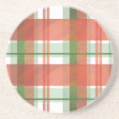 Madras Karierte Weihnachten Untersetzer (Vorne)