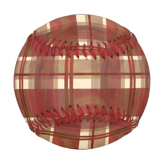 Madras-Karo Fallrot Baseball (Vorderseite)