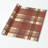 Madras-Karo Fallrot Geschenkpapier (Ungerollt)
