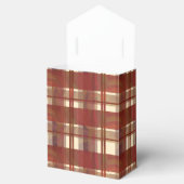 Madras-Karo Fallrot Geschenkschachtel (Geöffnet)