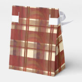 Madras-Karo Fallrot Geschenkschachtel (Rückseite)