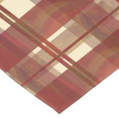 Madras-Karo Fallrot Kurzer Tischläufer (Ecke)