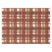Madras-Karo Fallrot Tischdecke (Vorderseite (Horizontal))