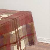 Madras-Karo Fallrot Tischdecke (Beispiel)