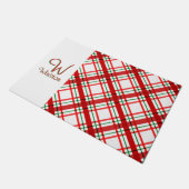 Madras Karo Fußmatte (Schrägansicht)