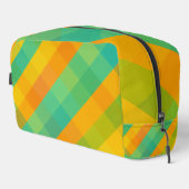 Madras Karo Revival - farbenfrohe Karierte Toilett Waschbeutel (Rechte Ecke)