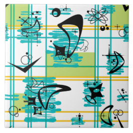 Madras Mitte des Jahrhunderts Fliese