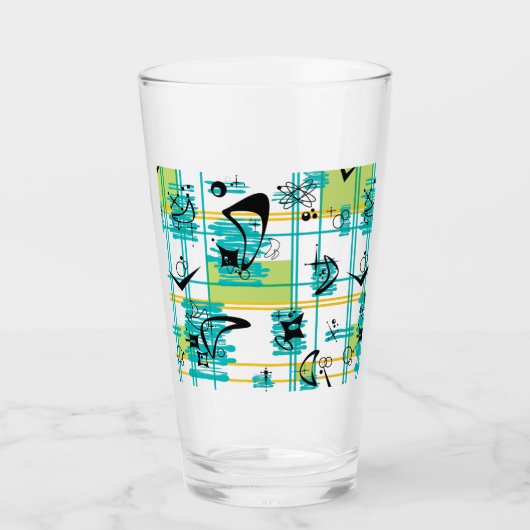 Madras Mitte des Jahrhunderts Glas (Vorderseite)