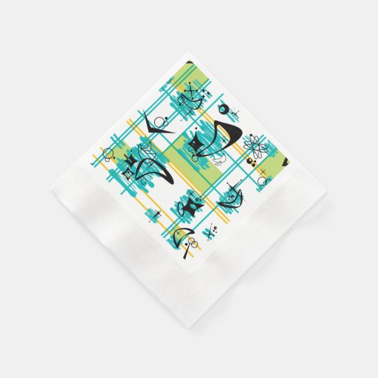 Madras Mitte des Jahrhunderts Serviette (Ecke)