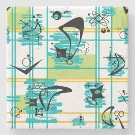 Madras Mitte des Jahrhunderts Steinuntersetzer