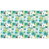 Madras Mitte des Jahrhunderts Tischdecke (Vorderseite (Horizontal))