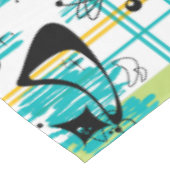 Madras Mitte des Jahrhunderts Tischdecke (Schrägansicht)