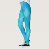 Madras Moment - Karierte blaugrüne Muster-Leggings Leggings (Links)