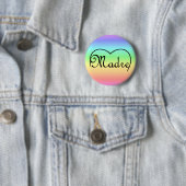 Madre Italian Mother heart rainbow Button (Beispiel)