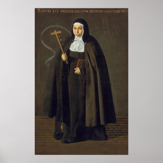 Madre Maria Jeronima de la Fuente, 1620 Poster (Vorne)