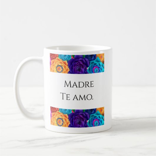 Madre Te Amo - Trendiger Kaffeebecher zum Mutterta Kaffeetasse (Links)