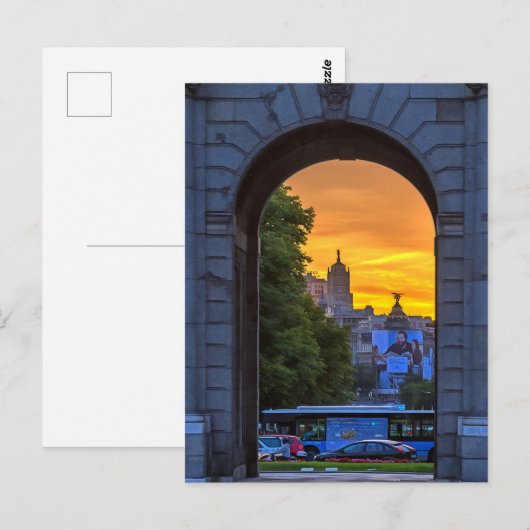 Madrid. #8. postkarte (Vorne/Hinten)