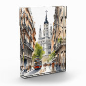 Madrid Aquarellkunst Fotoblock (Links)