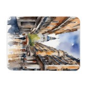 Madrid Aquarellkunst Magnet (Horizontal)