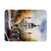 Madrid Aquarellkunst Magnet (Horizontal)