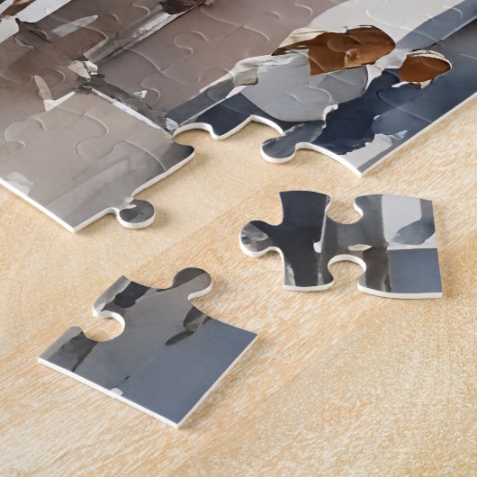 Madrid Aquarellkunst Puzzle (Seite)