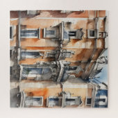 Madrid Aquarellkunst Puzzle (Horizontal)