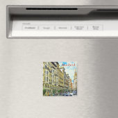 Madrid. Architektur von Gran Vía. Magnet (In Situ (Geschirrspüler))