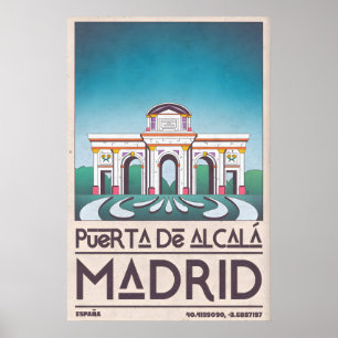 Madrid Architekturposter Puerta de Alcalá Poster