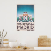 Madrid Architekturposter Puerta de Alcalá Poster (Küche)