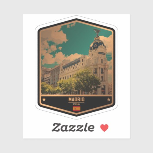 Madrid Aufkleber (Blatt)