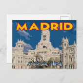 Madrid, Besuch... Spanien, Postkarte (Vorne/Hinten)
