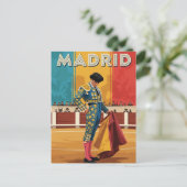 Madrid Bullfighter Spanien Reisen Postkarte (Stehend Vorderseite)