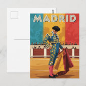 Madrid Bullfighter Spanien Reisen Postkarte (Vorne/Hinten)