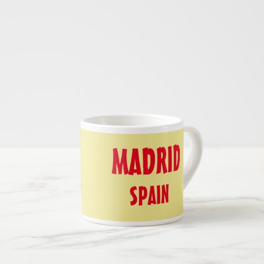 Madrid City Image Espresso Cup Espressotasse (Vorderseite Rechts)