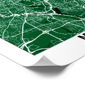 Madrid City Map Poster (Ecke)