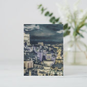 Madrid City Night Scene Aerial View Postkarte (Stehend Vorderseite)