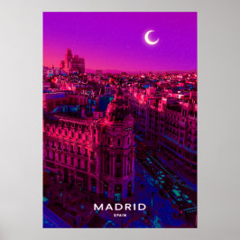 Madrid City Poster