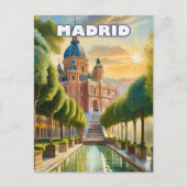 Madrid, eine Stadt, in der man sich gerne verirrt Postkarte (Vorderseite)
