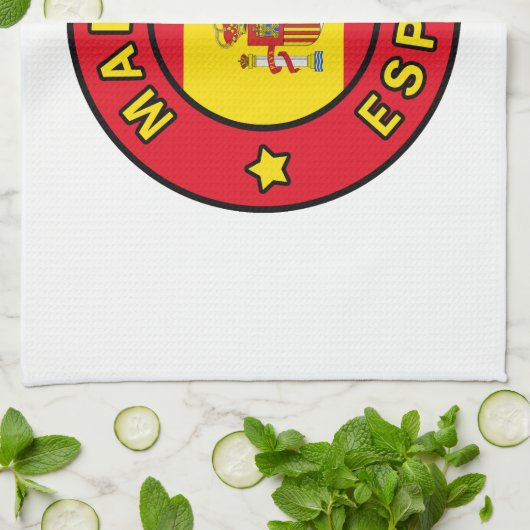 Madrid España Geschirrtuch (Gefaltet)