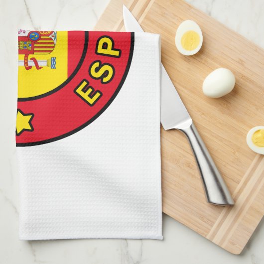 Madrid España Geschirrtuch (Viertel Falte)